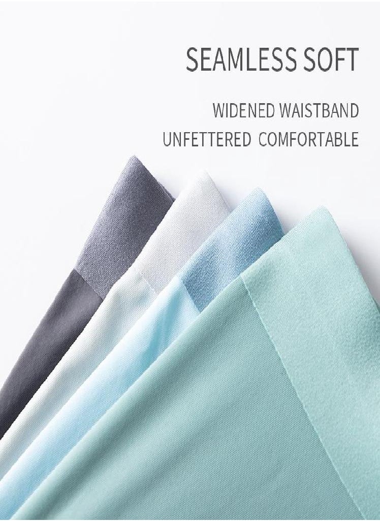 MIIOW - 1Pcs  Seamless Boxer Men Underwear Ice Silk Graphene Antibacterial Boxershorts Underpants Panties Underware Trunks - Image 1