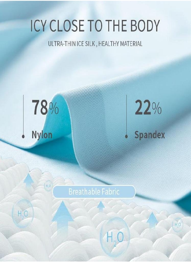 MIIOW - 1Pcs  Seamless Boxer Men Underwear Ice Silk Graphene Antibacterial Boxershorts Underpants Panties Underware Trunks - Image 1