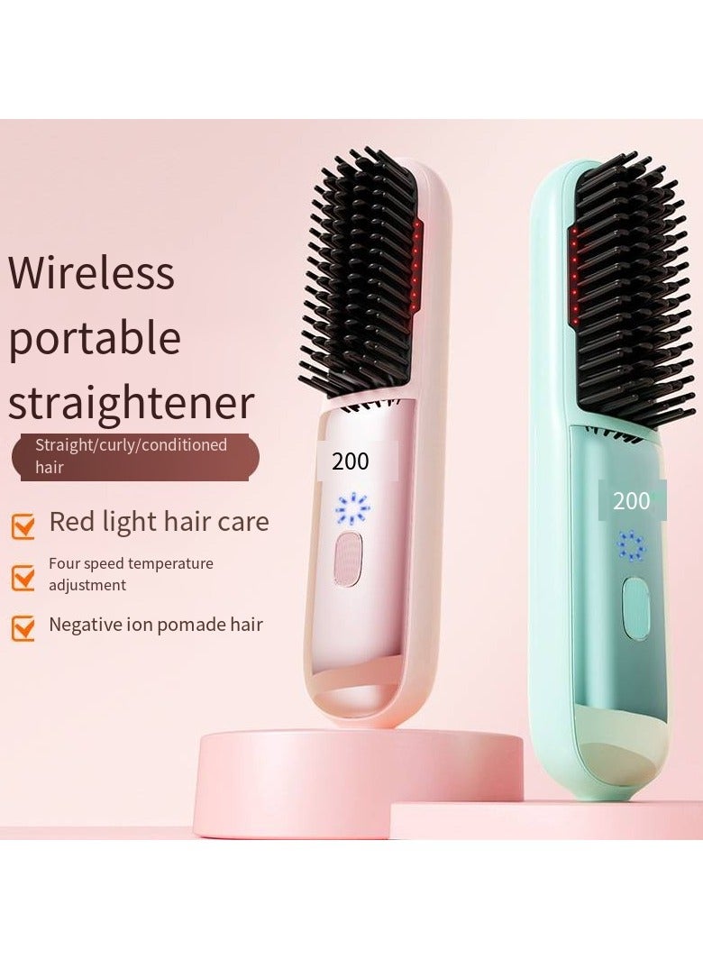 general Mini Ionic Straightening Comb – Travel-Friendly Straightener & Curler for Men/Women, Dual-Use Hair Styling Tool - Image 5