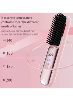General Mini Ionic Straightening Comb – Travel-Friendly Straightener & Curler for Men/Women, Dual-Use Hair Styling Tool  - Image 3