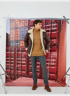 KOTON Plaid Basic Trousers  - Image 3