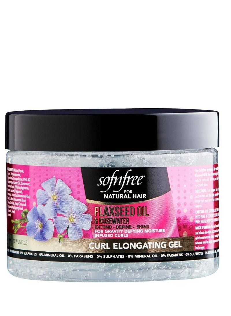 Sofn'free Curl Elongating Gel with Flaxseed Oil & Rosewater 325 ML - Image 1