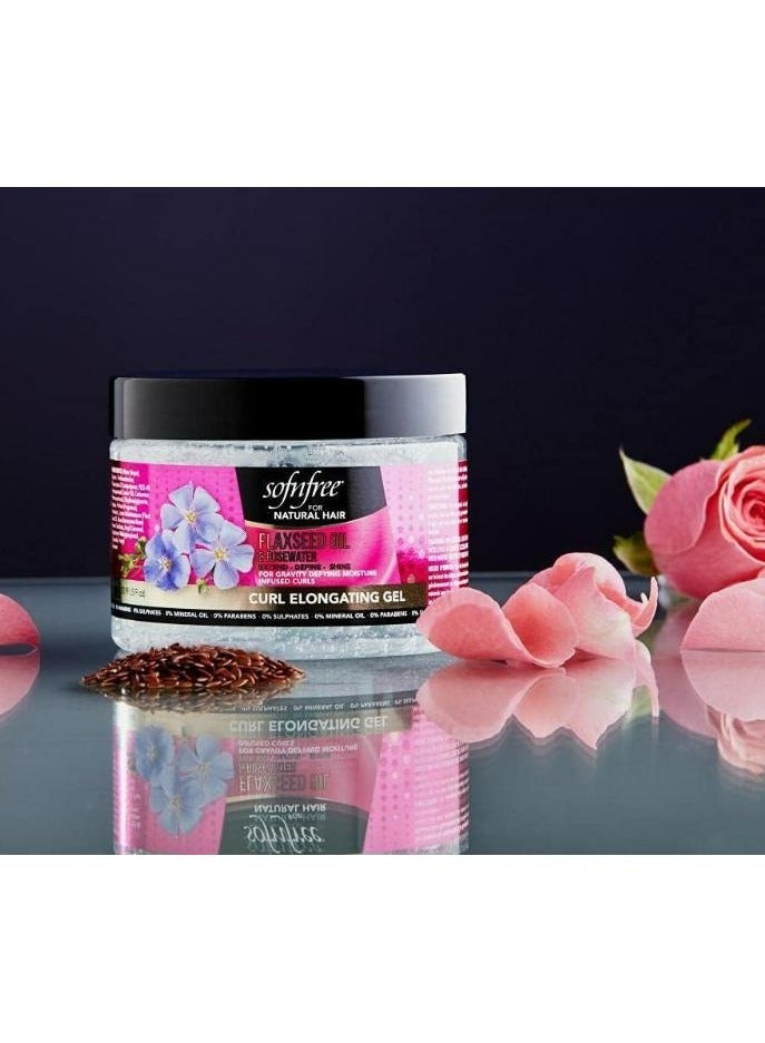 Sofn'free Curl Elongating Gel with Flaxseed Oil & Rosewater 325 ML - Image 3