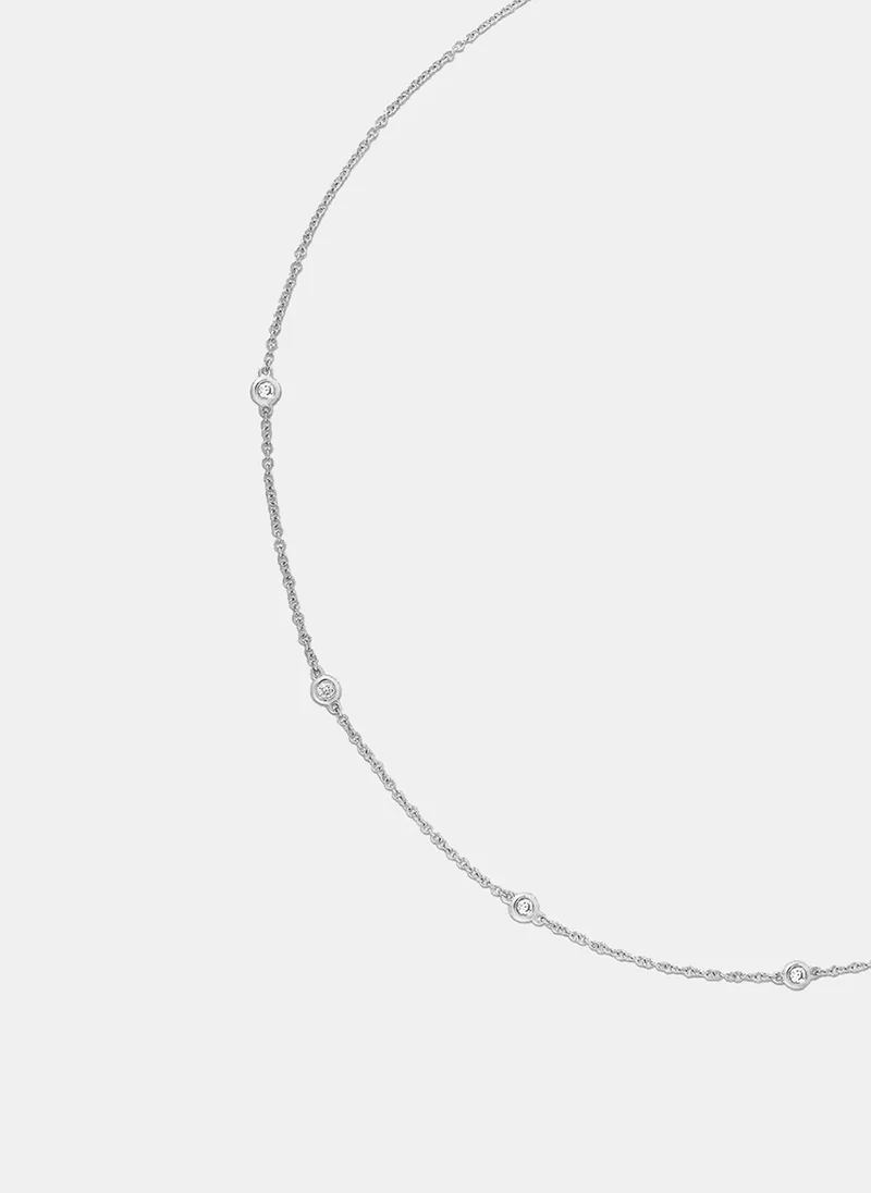 ليو جو عقد بعناصر مستديرة مرصعة بالكريستال