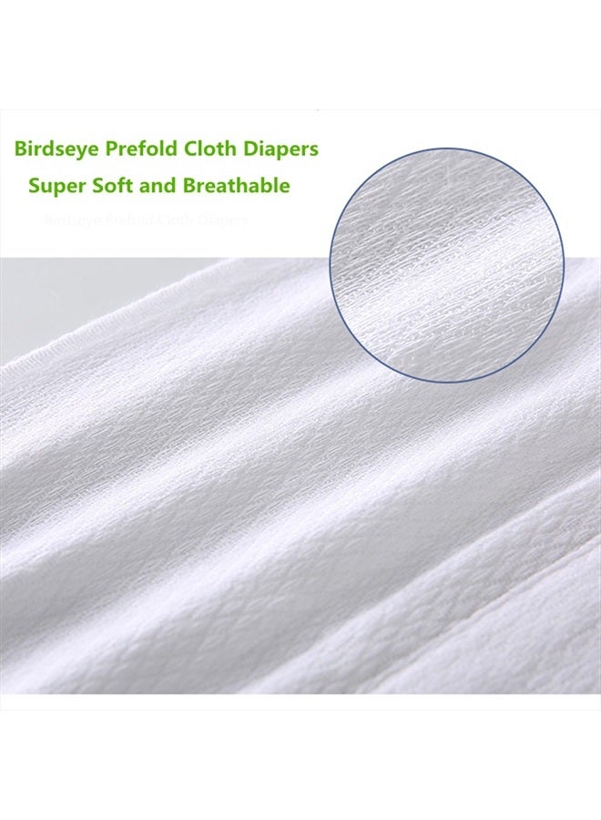 Fasoar Prefold Cloth Diapers 100% Cotton, Fasoar 3Ply Washable Diapers for Babies to Toddlers Multi-Use (10-35 lbs) 10/12 Count… (10) - Image 5