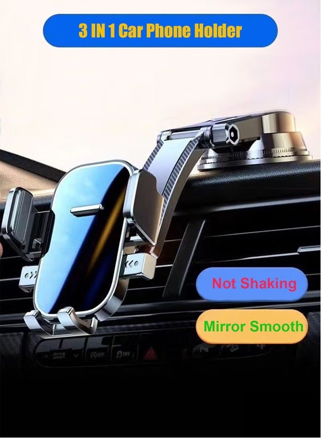 dida-cosmos Car Mobile Holder Ultra-Stable Strong Suction Cup for Dashboard Windshield Air Vent Compatible with 4.5-7.2 Inch Smartphones iPhone 16 15 Series Galaxy S24 S23 Xiaomi Daily Use Car Phone Mount - Image 2
