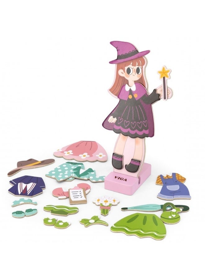 Viga Magnetic Dress Up - Girl - Image 3