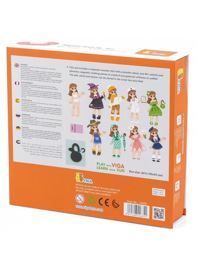 Viga Magnetic Dress Up - Girl - Image 2