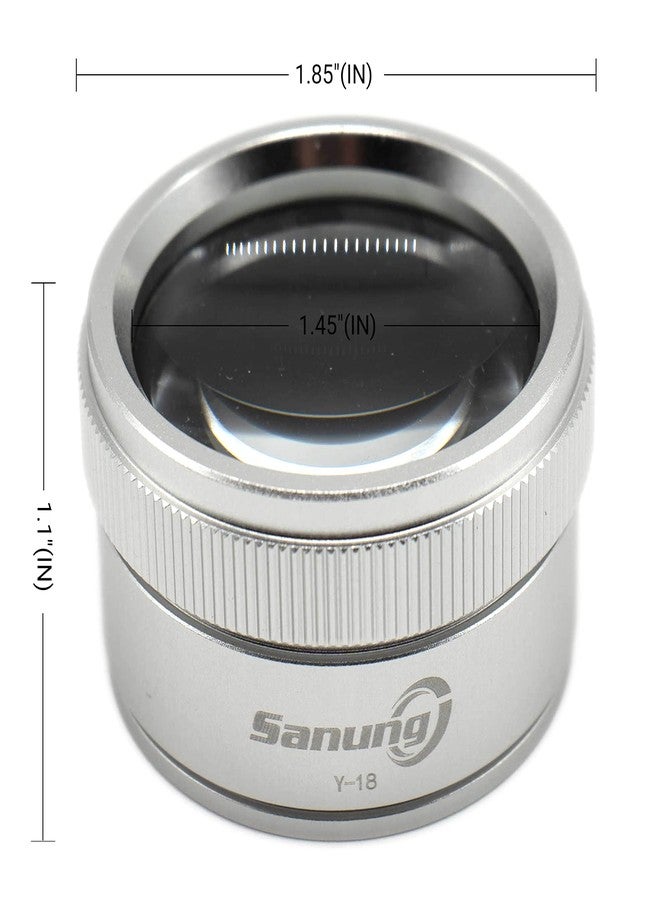 Sanung 30X Optical Magnifier, Y-18 Zinc Alloy Reading Magnifying Glass With Dual White Glass Lens, High Definition Jewelry Loupes for Reading, Repairing, Identifying - Image 2