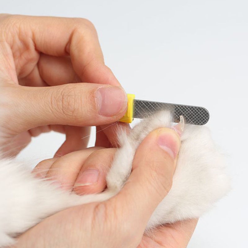 Professional Pet Nail Trimmer Clipper Light Anti Scissor Wound Dog Nail Clipper (Yellow) - Image 3