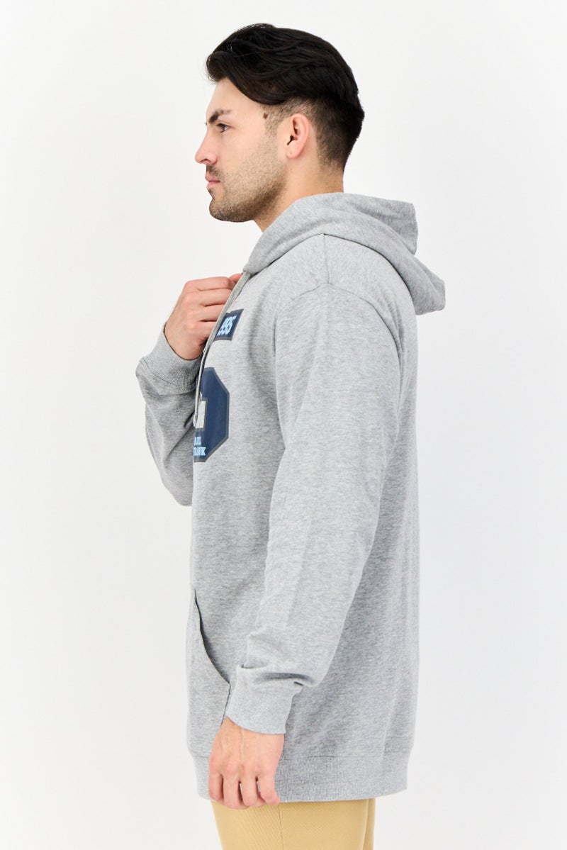 Paul Frank هودي بغطاء رأس بأكمام طويلة مطبوعة للرجال، رمادي فاتح - Image 2