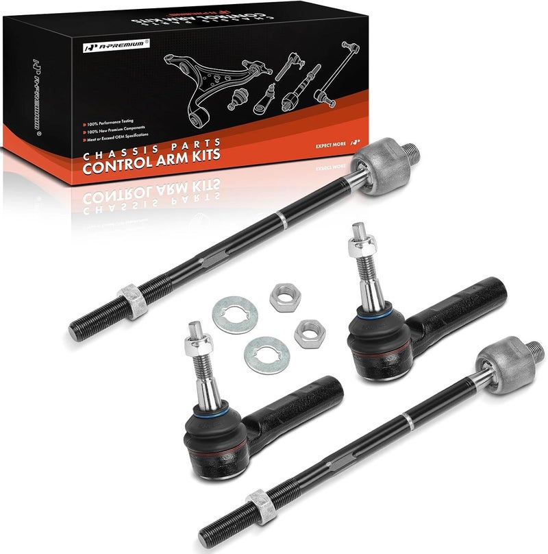 A-Premium Front Inner and Outer Tie Rod End Kit - Image 1