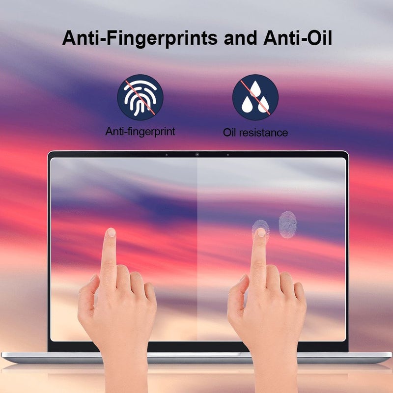 Matte 2 Pack 11.6 Inch Anti Fingerprint Laptop Screen Protector 256x144mm - Image 5