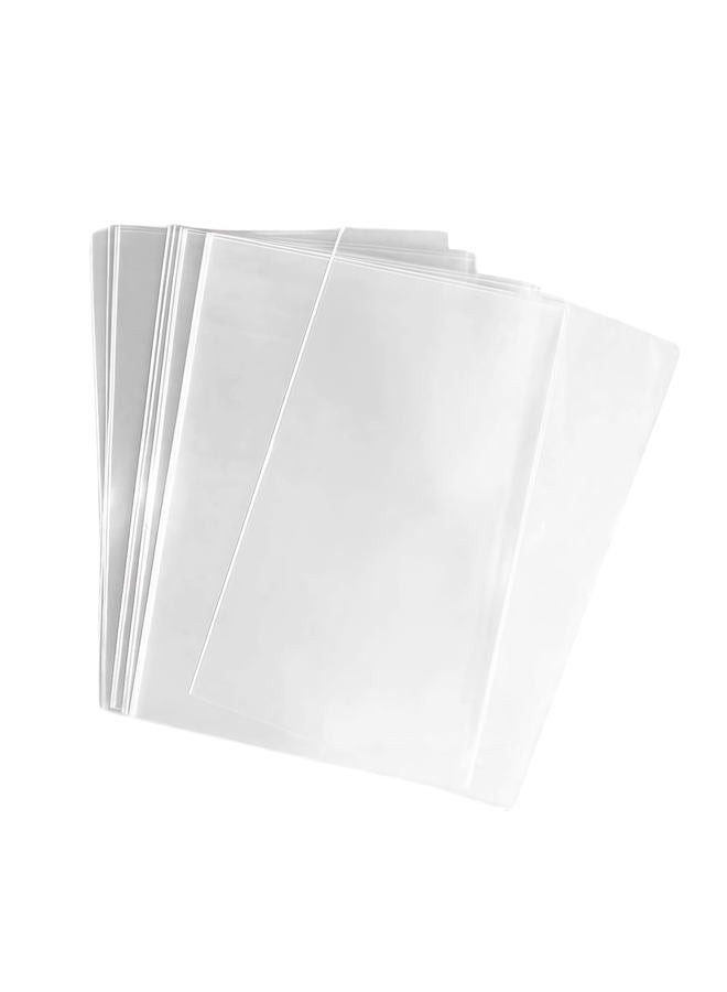 TOPWEL 100x Clear Flat Cello/Cellophane Treat Bag 6x8 inch(1.2mil) Gift Basket Supplies - Image 1