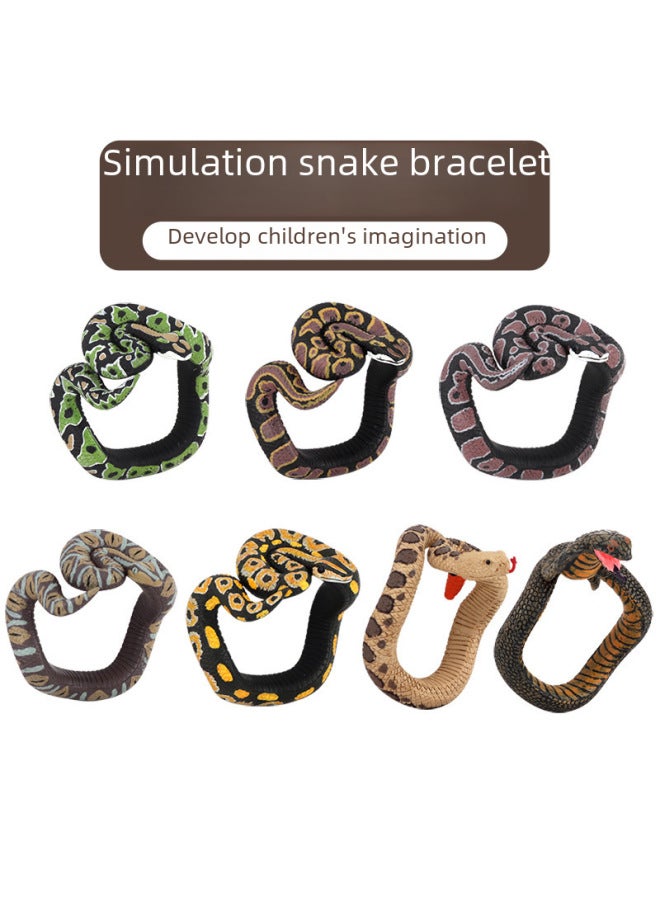 Children Wear Decorations Model Bracelet Toy Simulation 7 Cool Python Bracelet-Color:Snake Bracelet-Green Anaconda  - Image 2