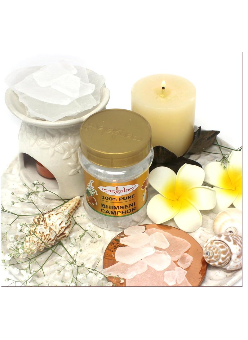 Mangalam MANGALAM (Original) Camphor 250g Jar - Pack Of 1 | 100% Organic | For Puja, Aromatherapy & Air Freshener | Sweet Fragrance  - Image 4