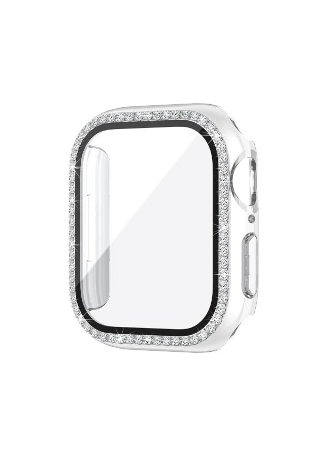 OLYSON Bling Case for Apple Watch Series 11/10 Screen Protector 42mm, Glitter Rhinestone Diamonds Protective Case with Tempered Glass Screen Protector Cover for iWatch Series 11/10 42mm for Women - Image 1