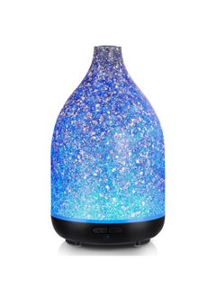 InnoGear Oil Diffuser Aromatherapy Diffuser For Essential Oils 150Ml Scent Diffuser Ultrasonic Cool Mist Humidifier With 2 Mist Modes 7 Color Lights Waterless Auto Off For Room Office Shiny Silver  - Image 1