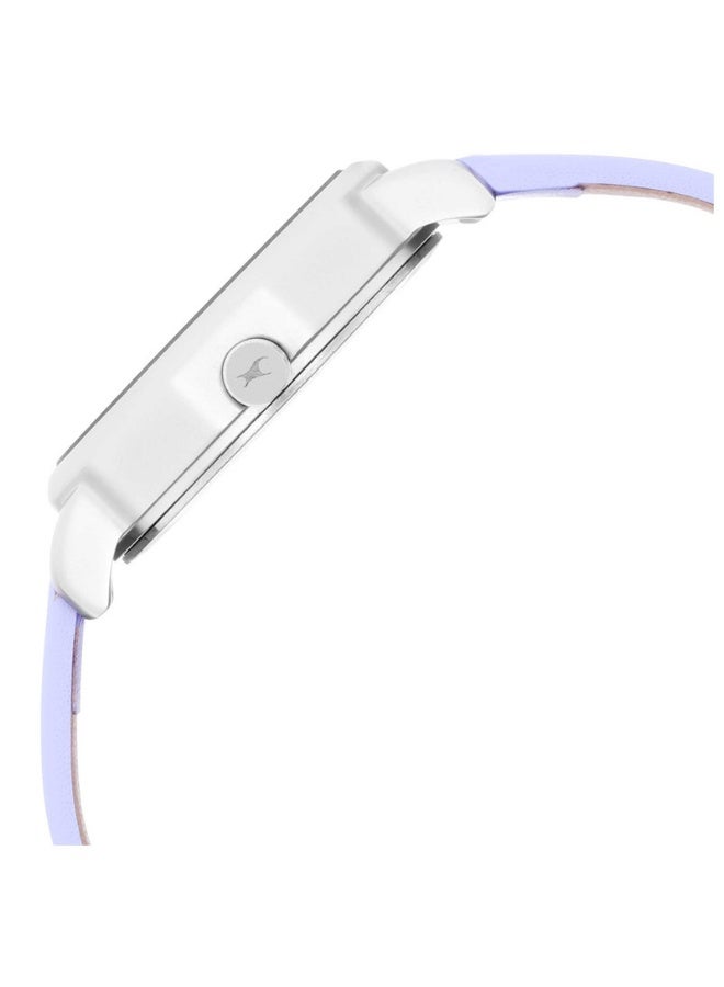 fastrack Uptown Retreat 2.0 Women's Watch 6259SL01 – Grey Dial, Purple Leather Strap, Quartz Movement, 30m Water-Resistant - Image 4