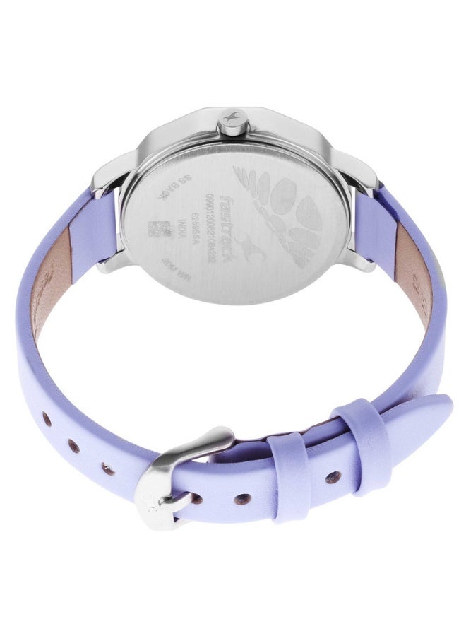 fastrack Uptown Retreat 2.0 Women's Watch 6259SL01 – Grey Dial, Purple Leather Strap, Quartz Movement, 30m Water-Resistant - Image 5