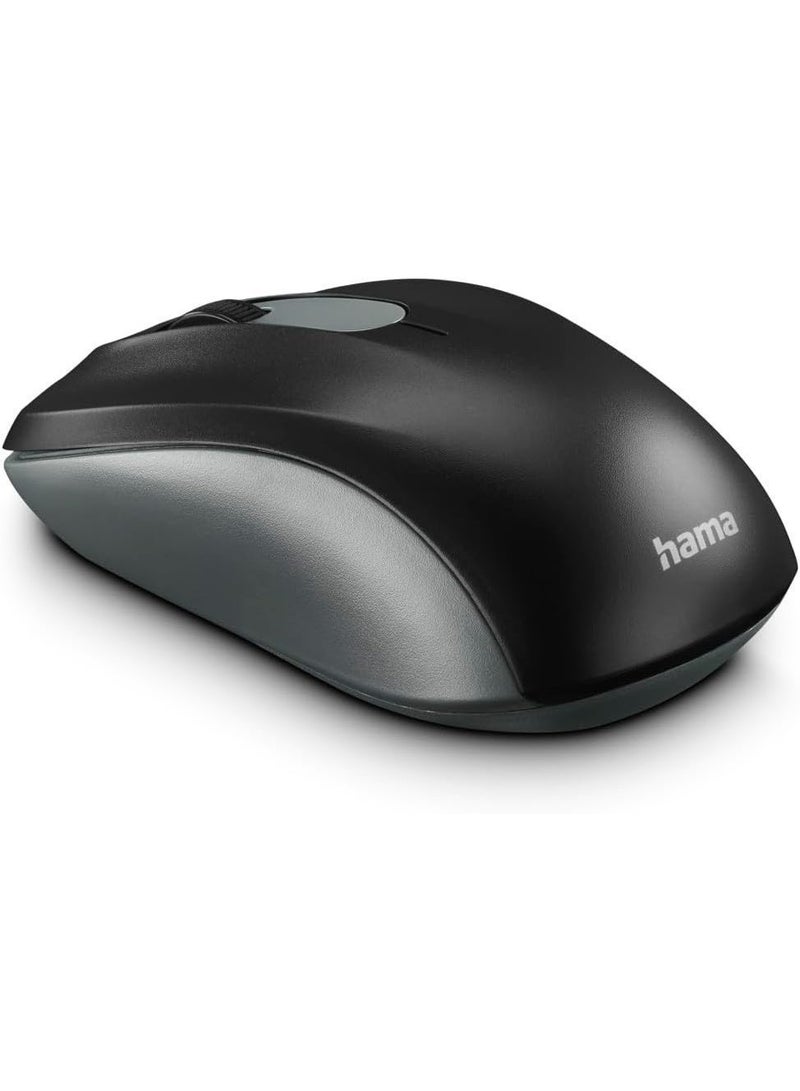 Hama AMW-200 Optical 3-Button Wireless Mouse, Black/Gray - Image 5
