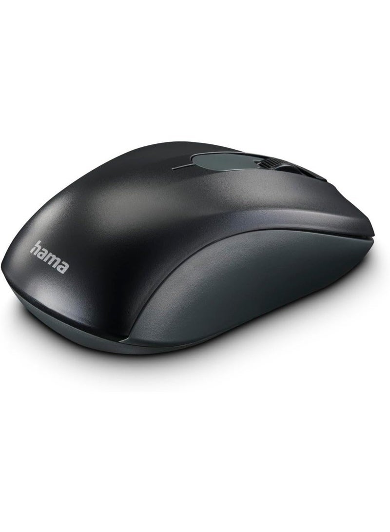 Hama AMW-200 Optical 3-Button Wireless Mouse, Black/Gray - Image 2