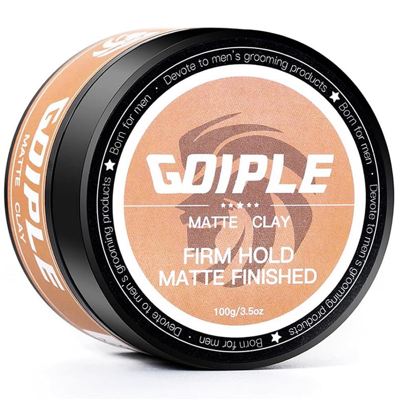 Goiple Mens Hair Styling Clay  100 g  35 oz Firm Hold Matte Finish WaterBased Pomade - Image 3