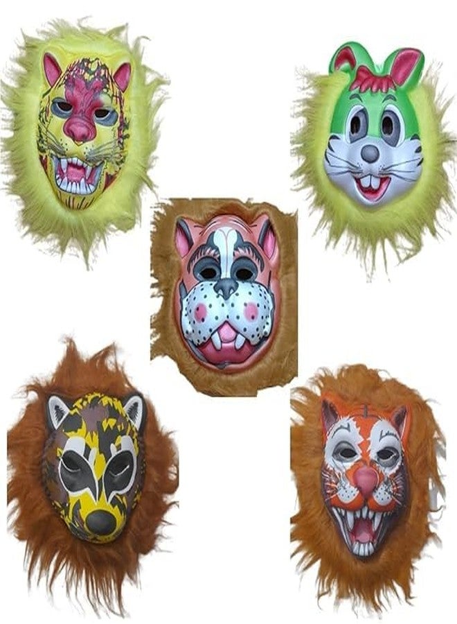 Munmoll Animal Face Mass for Kids face mass Adults kids Set of6 Pcs (Assorted Mass) Party Mass Toys for Children Toddlers Infants Battlefield Playset Education Toys for Boys Girls 3+ Year - Image 2