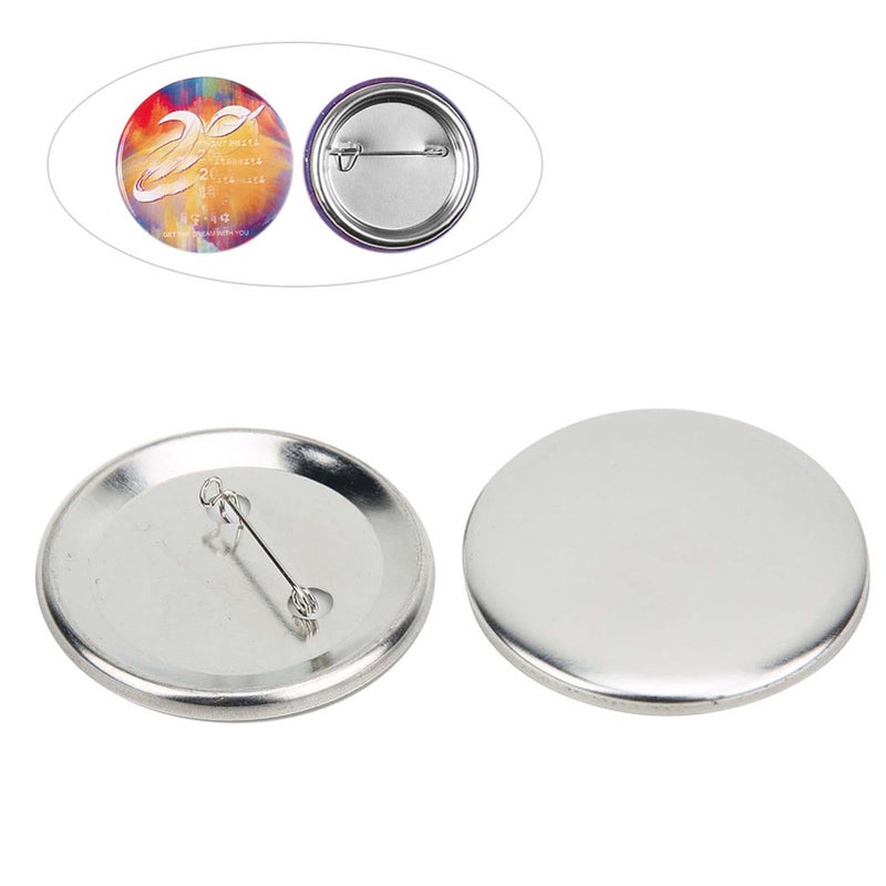 100 Sets 56mm Badge Pin Button Parts Badge Making Supplies DIY Crafts Materials - Image 1