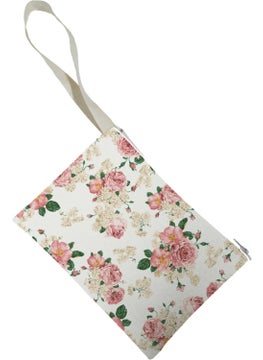 BEAM Unisex Retro Rose Patterned Clutch Bag 