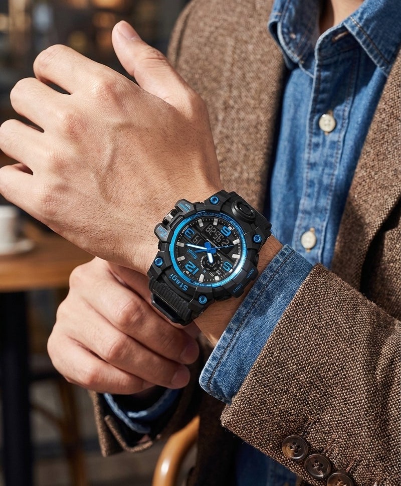 Stagi Water Resistant Resin Analog-Digital Watch ST1155 - Image 2
