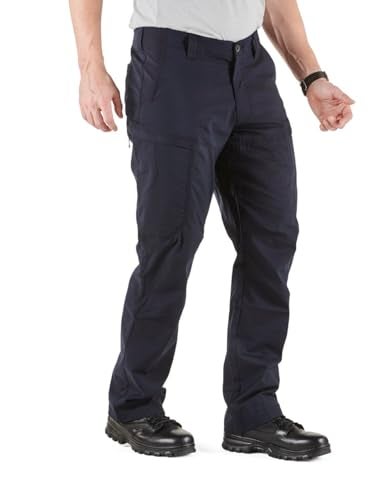 5.11 Tactical Men's Apex Pants, Regular Fit, Gusseted, 10 Pockets, Style 74434, Dark Navy 2, 32W x 30L - Image 4