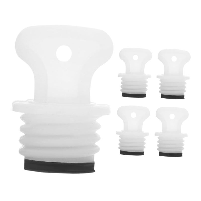 Leakproof 21mm Rubber Screw Cap Plug Stopper Lid Replacement for Hot Water Bottle 5 Pack - Image 2