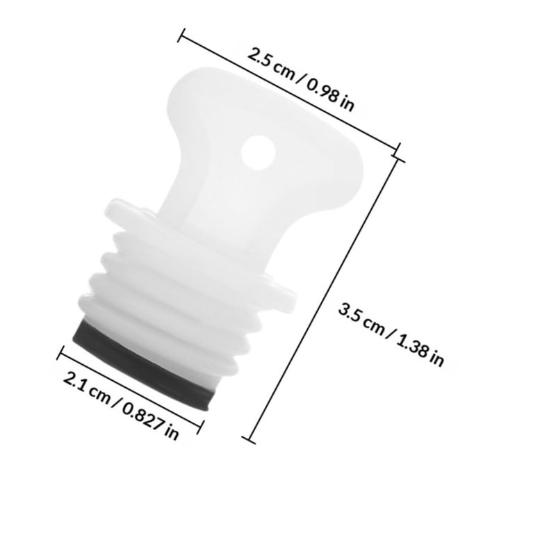 Leakproof 21mm Rubber Screw Cap Plug Stopper Lid Replacement for Hot Water Bottle 5 Pack - Image 3