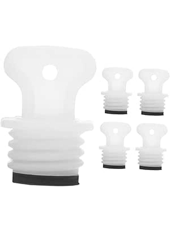 Leakproof 21mm Rubber Screw Cap Plug Stopper Lid Replacement for Hot Water Bottle 5 Pack - Image 1