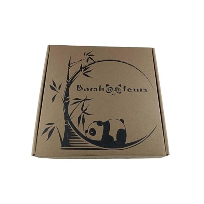 Round Bamboo cheese board with four knives set in magnet closed drawers - Image 5