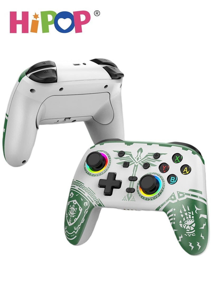 HIPOP - Wireless Gaming Gamepad,Be Suitable for PC,Laptop,PS,Android,iOS,Simulate True Vibration and Precise Button,Cool Gaming Controller Gamepad for Kids and Adults - Image 1