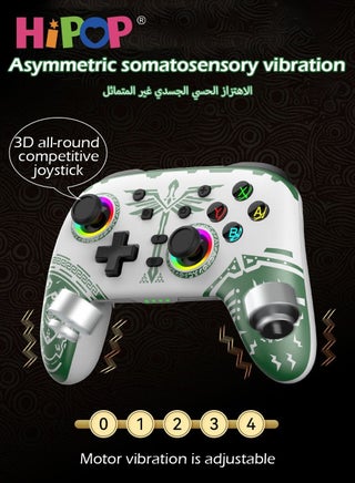 Wireless Gaming Gamepad,Be Suitable for PC,Laptop,PS,Android,iOS,Simulate True Vibration and Precise Button,Cool Gaming Controller Gamepad for Kids and Adults - view 4
