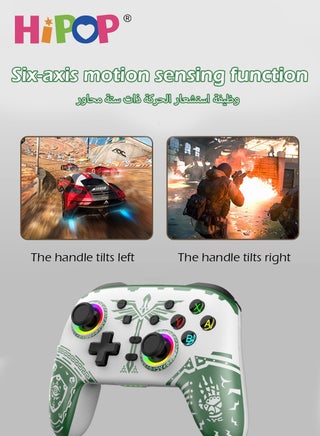 Wireless Gaming Gamepad,Be Suitable for PC,Laptop,PS,Android,iOS,Simulate True Vibration and Precise Button,Cool Gaming Controller Gamepad for Kids and Adults - view 5