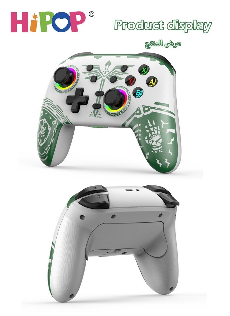 HIPOP - Wireless Gaming Gamepad,Be Suitable for PC,Laptop,PS,Android,iOS,Simulate True Vibration and Precise Button,Cool Gaming Controller Gamepad for Kids and Adults - Image 1