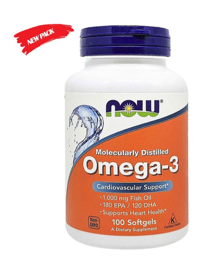now Omega-3 180EPA/120DHA Softgels 100's - Image 2