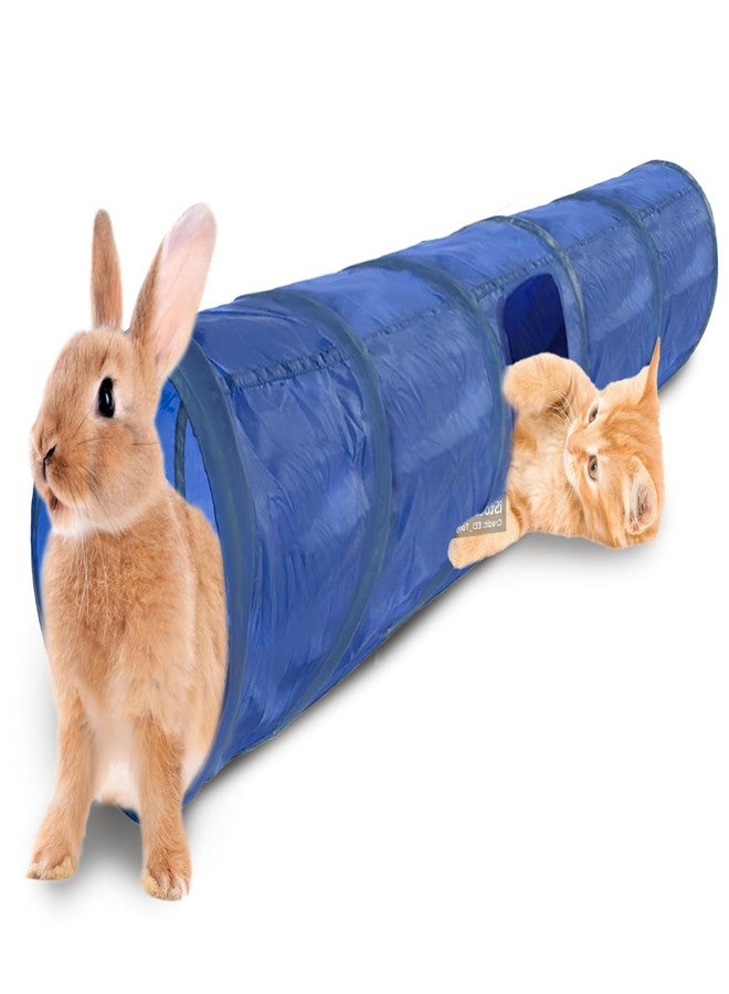 SunGrow Cat & Bunny Tunnel for Indoors, Connect Cat Tree, Hideaway Toys & Accessories Encourage Exercise for Dwarf Rabbits, Ferrets, Kitty, Guinea Pig, - Image 1