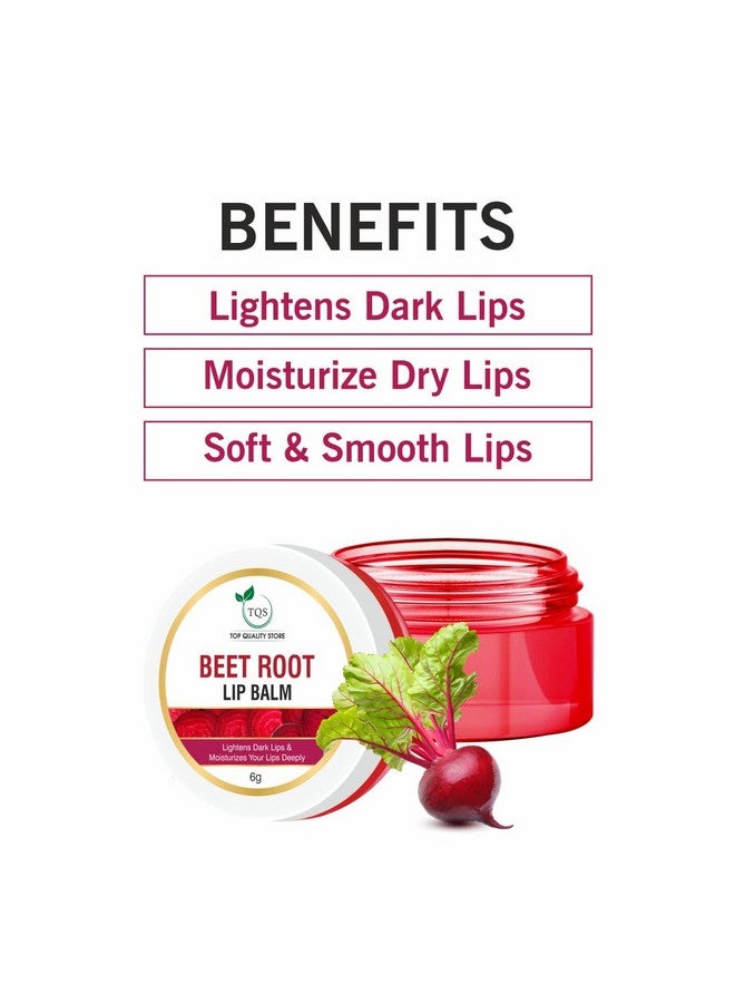 TQS Beet Root Lip Balm, 6g, Lightens Dark Lips, Deep Moisturising - Image 3