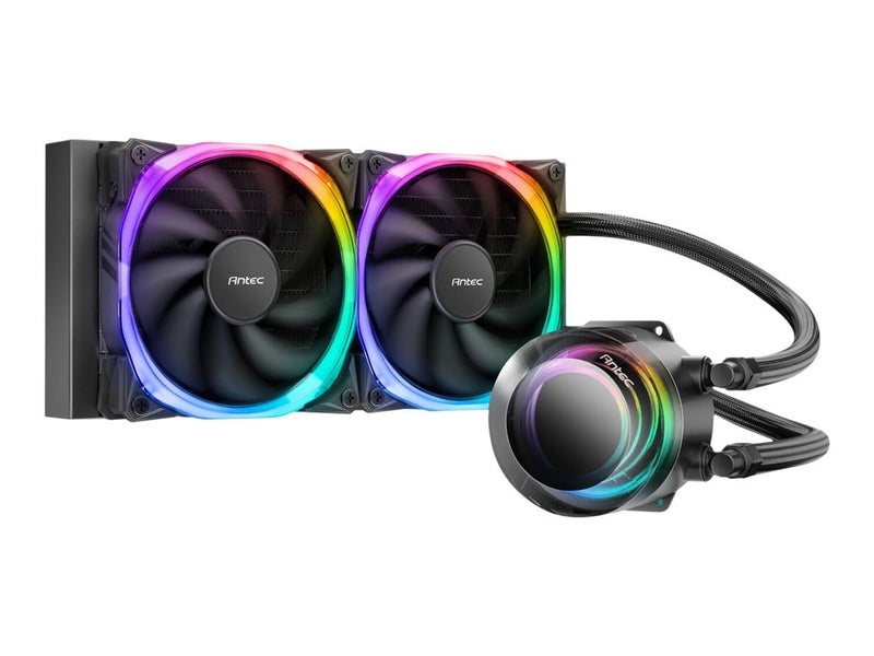 Antec Vortex 240mm ARGB All in One Liquid CPU Cooler with Aluminum Radiator and Latest Intel/AMD Socket Support - Image 4