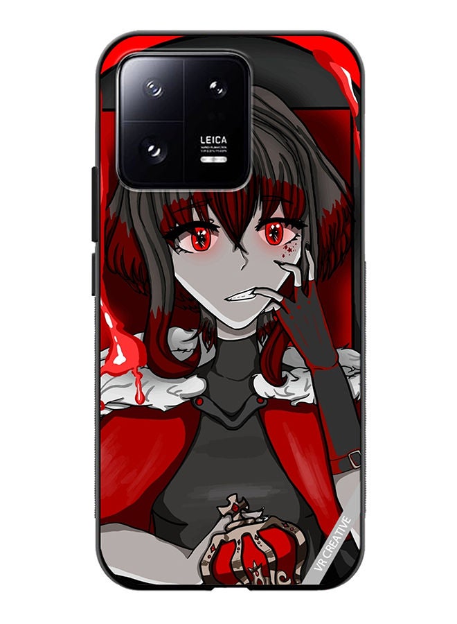 VR CREATIVE Protective Case Cover For Xiaomi 13 Portrait Of Anime Character Girl Design Multicolour - Image 1