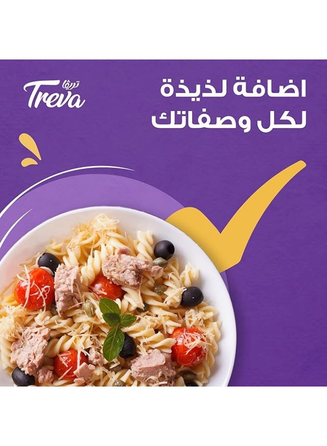 تريفا العنوان (Title):تونا تريفا (Treva) – لحم تونا خفيف مفتت (Light Meat Flakes) – وزن 80 جم – طعم طازج وقوام مثالي للسلطات والسندويشات - Image 3