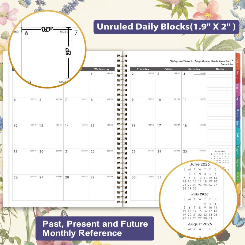 Lemome 2026-2029 Monthly Planner - 3 Year Monthly Planner 2026-2029, July 2026-June 2029, Calendar Planners with Tabs, Pocket, 8.5'' x 11'' - Image 4
