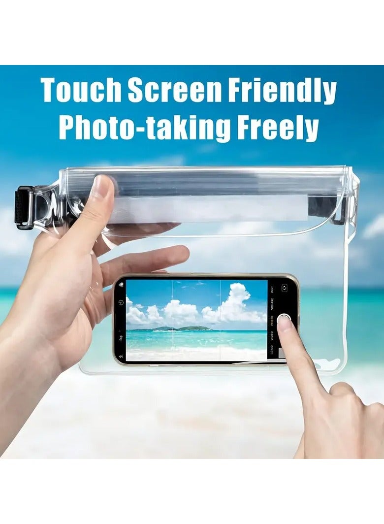 Goolsky 1pc Waterproof Fanny Pack, Waterproof Phone Pouch With Waist Strap, Beach Accessories, Waterproof Pouch Dry Bag For Beach Surfing Kayaking Boating Fishing  - Image 2