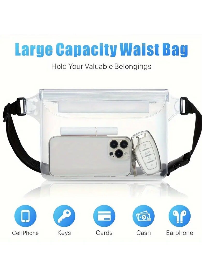 Goolsky 1pc Waterproof Fanny Pack, Waterproof Phone Pouch With Waist Strap, Beach Accessories, Waterproof Pouch Dry Bag For Beach Surfing Kayaking Boating Fishing  - Image 3