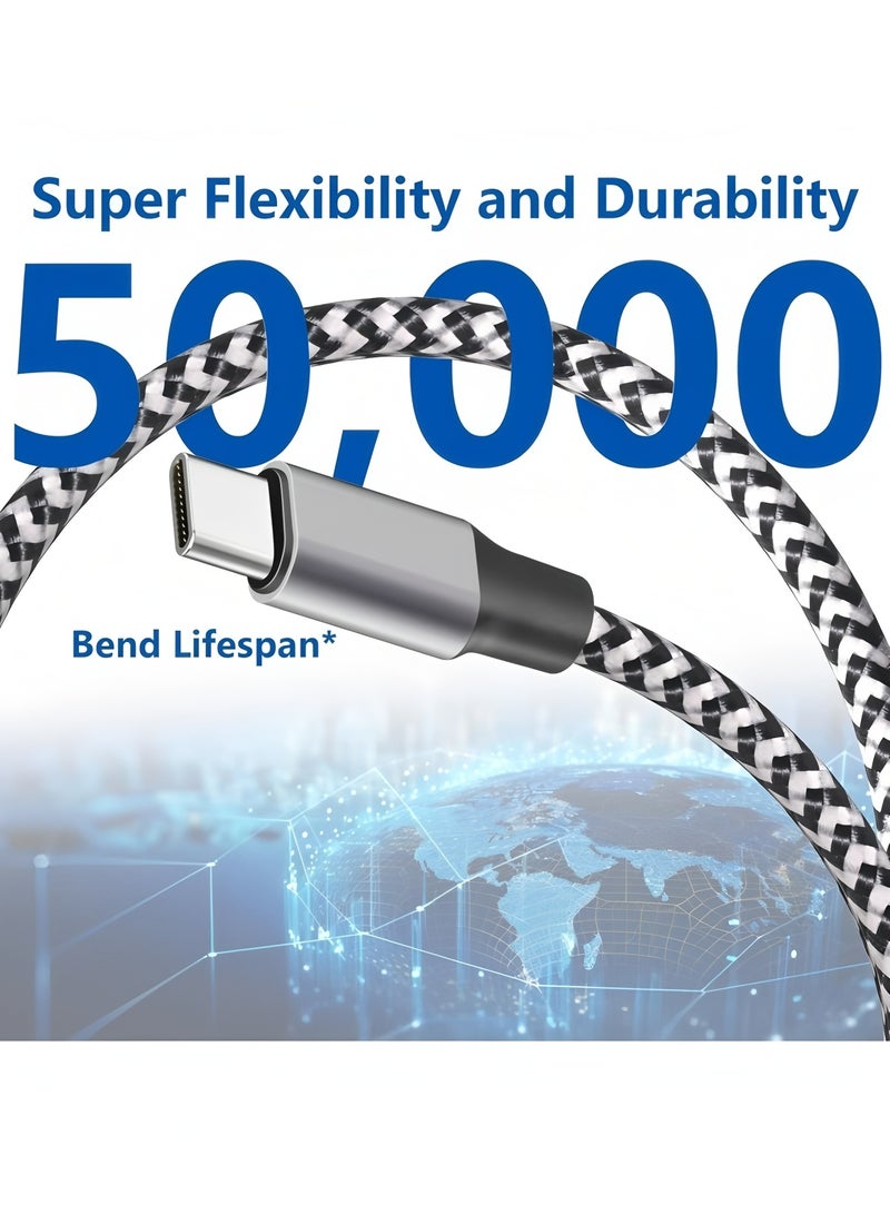 Flyview 3 Pack iPhone Charger 6 FT Apple MFi Certified Fast Charging type c Cable - Image 4